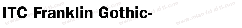 ITC Franklin Gothic字体转换